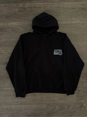 Astro world Travis Scott Black Hooded Sweatshirt